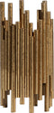 BePureHome Waxinehouder Uneven - Metaal - Antique Brass - 24x12x12