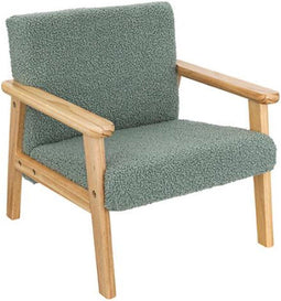 Atmosphera Basile kinderzetel in bouclé - 43x43x46cm - Celadongroen