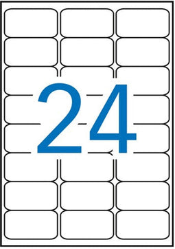 Apli laser A4 etiketten 64x33 | 9 mm 2400x