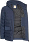 Mario Russo Padded Woven Jacket - Jas Heren - Winterjas Heren - Waterafstotend - Winddicht - Navy - XXL
