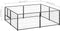 vidaXL - Hondenkennel - 4 - m² - staal - zwart