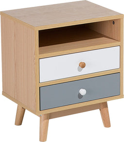 FARGO - Nachtkastje - Grijs - Spaanplaat