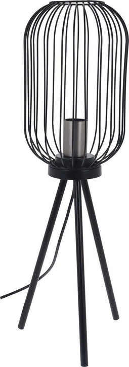Merkloos - Staande lamp - Industrieel Art Deco - 60cm hoog - zwart