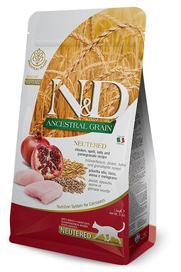FARMINA N&D ANCESTRAL GRAIN CAT NEUTERED - CHICKEN ADULT 1.5kg