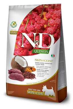 FARMINA N&D Quinoa Dog Skin&Coat Venison, Coconut Adult Mini - dry dog food - 2.5 kg