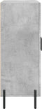vidaXL - Dressoir - 69,5x34x90 - cm - bewerkt - hout - betongrijs