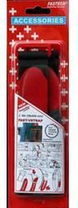 FASTECH® 690-330 Klittenband Met riem Haak- en lusdeel (l x b) 600 mm x 38 mm Zwart, Rood 2 stuk(s)