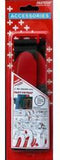 FASTECH® 690-330 Klittenband Met riem Haak- en lusdeel (l x b) 600 mm x 38 mm Zwart, Rood 2 stuk(s)