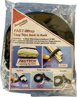 FASTECH® 702-330-Bag Klittenband Voor planten en tuin Haak- en lusdeel (l x b) 10000 mm x 16 mm Zwart 10 m