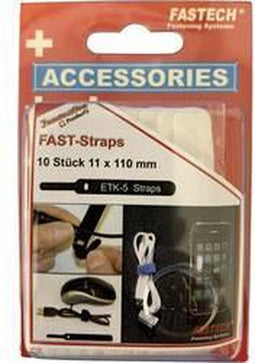 FASTECH® 800-010C Klittenband kabelbinder Om te bundelen Haak- en lusdeel (l x b) 110 mm x 11 mm Wit 10 stuk(s)
