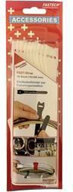 FASTECH® 803-010 Klittenband kabelbinder Om te bundelen Haak- en lusdeel (l x b) 300 mm x 16 mm Wit 10 stuk(s)