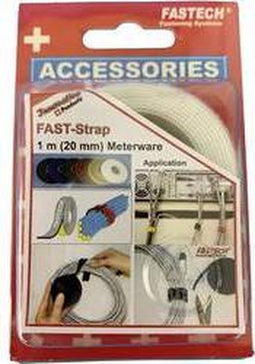 FASTECH® 910-010 Klittenband Om te bundelen Haak- en lusdeel (l x b) 1000 mm x 20 mm Wit 1 m