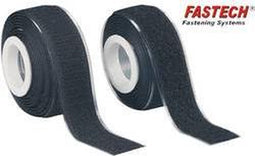 FASTECH® 919-330 Klittenband Om vast te plakken Haak- en lusdeel (l x b) 2000 mm x 25 mm Zwart 1 paar