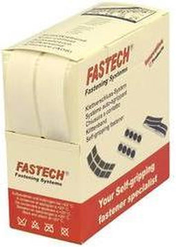 FASTECH® B20-SKL000005 Klittenband Om vast te plakken Hotmelt Haak- en lusdeel (l x b) 5000 mm x 20 mm Wit 5 m