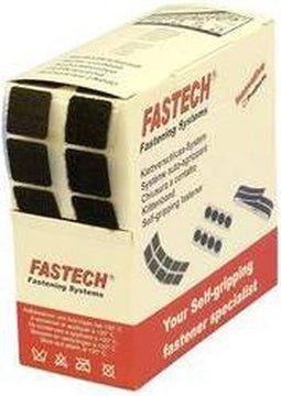 FASTECH® B20-SQ999905 Klittenband vierkanten Om vast te plakken Hotmelt Haak- en lusdeel (l x b) 20 mm x 20 mm Zwart 46