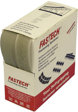 FASTECH® B25-STD081405 Klittenband Om op te naaien Haak- en lusdeel (l x b) 5 m x 25 mm Lichtgrijs 5 m