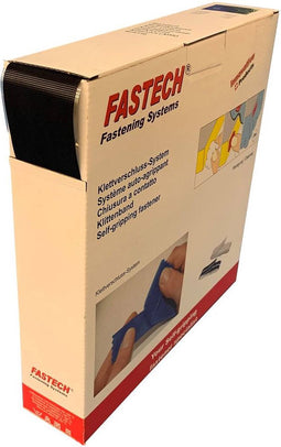 FASTECH® B50-SK-ETN32CB25 Klittenband Om vast te plakken Hotmelt Microhaak (l x b) 25 m x 50 mm Zwart 25 m