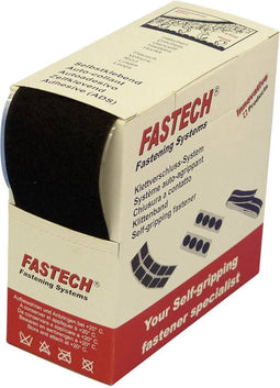 FASTECH® B50-SK-L-999905 Klittenband Om vast te plakken Hotmelt Lusdeel (l x b) 5 m x 50 mm Zwart 5 m