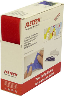 FASTECH® B50-STD-L-133910 Klittenband Om op te naaien Lusdeel (l x b) 10 m x 50 mm Rood 10 m