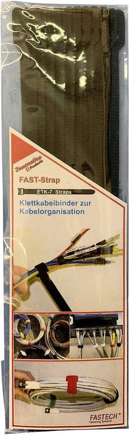FASTECH ETK-7 Zwart 10stuk(s) kabelbinder