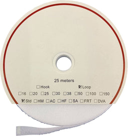 FASTECH® T0205000000325 Klittenband Om vast te plakken Hotmelt Lusdeel (l x b) 25000 mm x 50 mm Wit 25 m