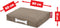Fatboy Doggielounge Stonewashed Wasbare Hondenmand small 80*60cm Taupe