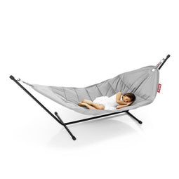 Fatboy Hangmat met standaard voor 2 personen Lichtgrijs - tot 150kg - 330l x 138b cm