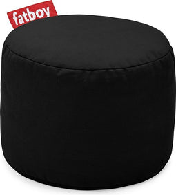 Fatboy Poef Rond Zwart - 35h x ø 50 cm - Afwasbaar - Stonewashed