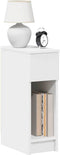 vidaXL - Nachtkastje - met - lade - 20x36x60 - cm - wit
