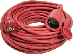 AS Schwabe 60210 Stroom Verlengkabel 16 A Rood 10.00 m H05RR-F 3G 1,5 mm²