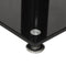 vidaXL - Luidsprekerstandaards - 2 - st - 1 - pijler - gehard - glas - zwart - en - zilver