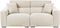 FAUSKAN - Driezitsbank - Lichtbeige - Polyester