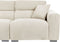FAUSKAN - Driezitsbank - Lichtbeige - Polyester