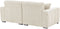 FAUSKAN - Driezitsbank - Lichtbeige - Polyester
