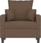 Fauteuil 60 cm stof bruin