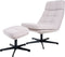 Fauteuil Aiden + Hocker - Bouclé - Naturel
