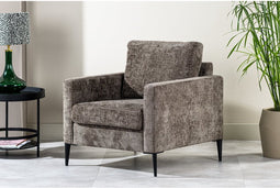 Fauteuil Charlotta stof Elite - Bruin | BY-OLAF