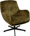 Fauteuil Cleveland - 75x73x88 - Groen/zwart - Adore/metaal