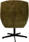 Fauteuil Cleveland - 75x73x88 - Groen/zwart - Adore/metaal