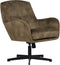 Fauteuil Cleveland - 75x73x88 - Groen/zwart - Adore/metaal