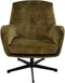Fauteuil Cleveland - 75x73x88 - Groen/zwart - Adore/metaal