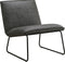 Fauteuil James - Microleder Antraciet