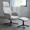 Fauteuil Manning met voetenbank - Naturel