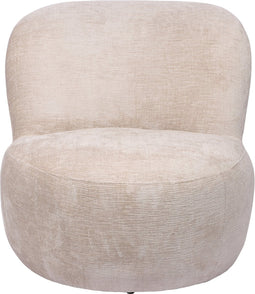 Fauteuil Marc - Beige - Stof Naturel - Comfortabele Fauteuil
