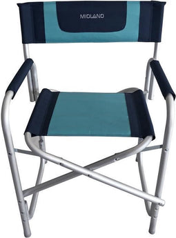 Fauteuil - MIDLAND - Director Midland - Marineblauw / Turquoiseblauw