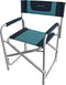 Fauteuil - MIDLAND - Director Midland - Marineblauw / Turquoiseblauw