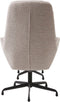 Fauteuil sifton met voetenbank Boucle - Taupe