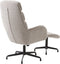Fauteuil sifton met voetenbank Boucle - Taupe