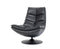 Fauteuil Sven boho leder - Zwart | Eleonora