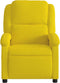 Fauteuil verstelbaar fluweel geel